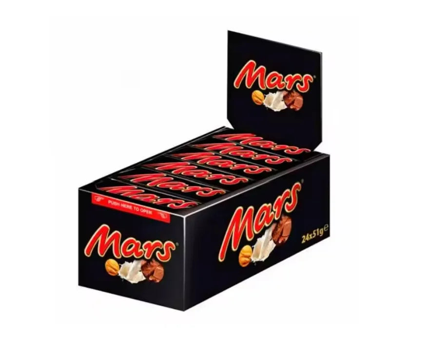Mars box of Twix Chocolate coated candy and cookie bars | 25 packs of 50 grams. Vegetarian fit
