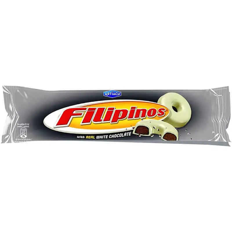 Filipino white chocolate-crispy white chocolate dipped cookie-box with 15 pieces of 75 grams-Ideal for taking anywhere