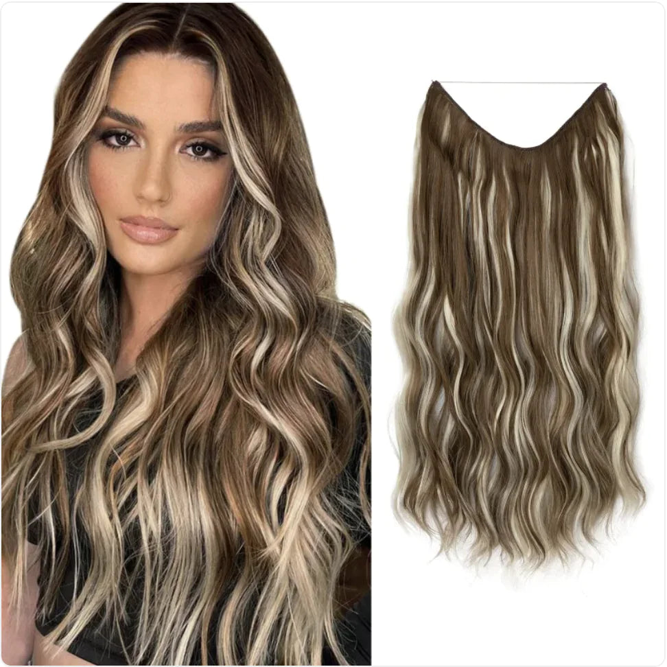 Long Curly Corn Wig for Women - European and American Style